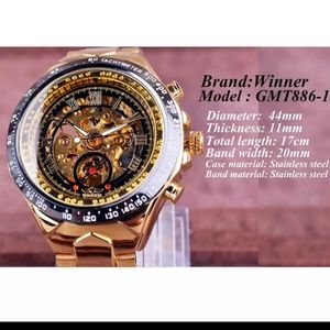 Reloj de lujo mecánico automático de hombre